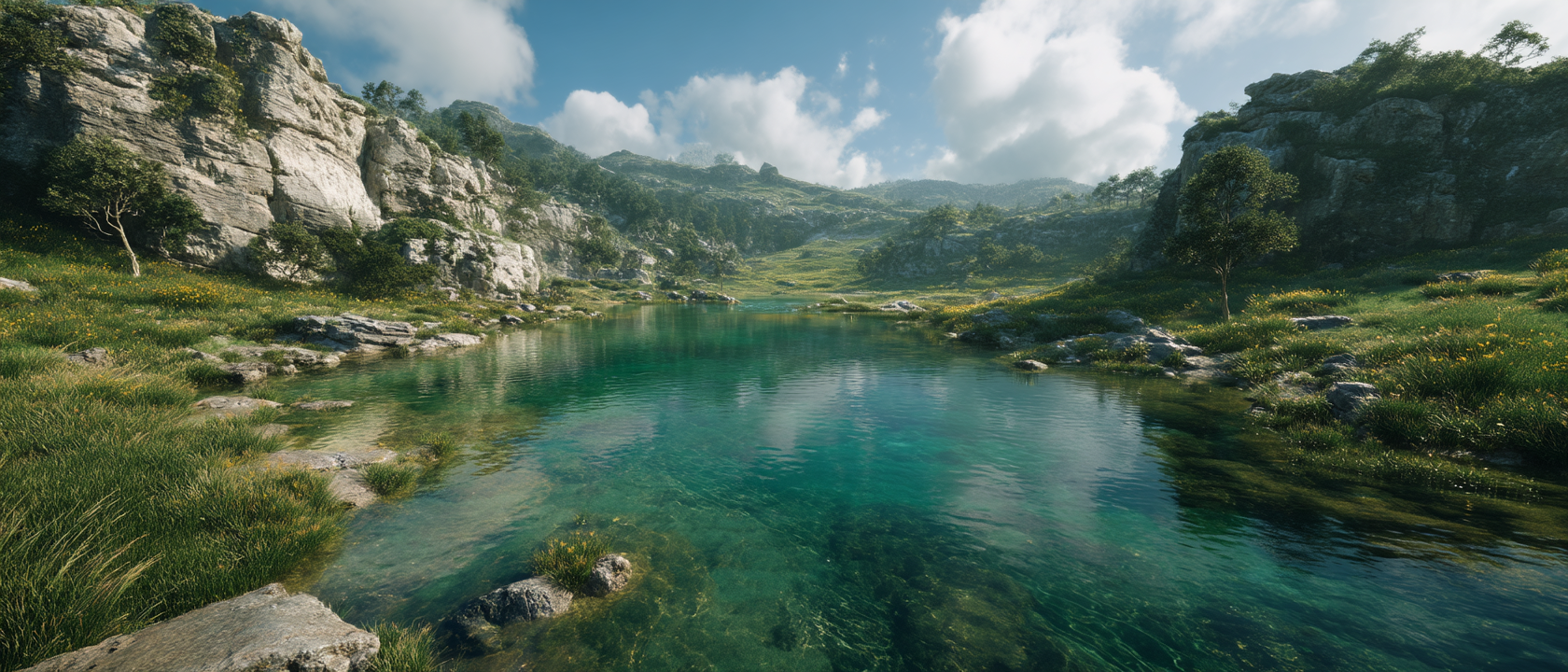 Finished Midjourney landscape